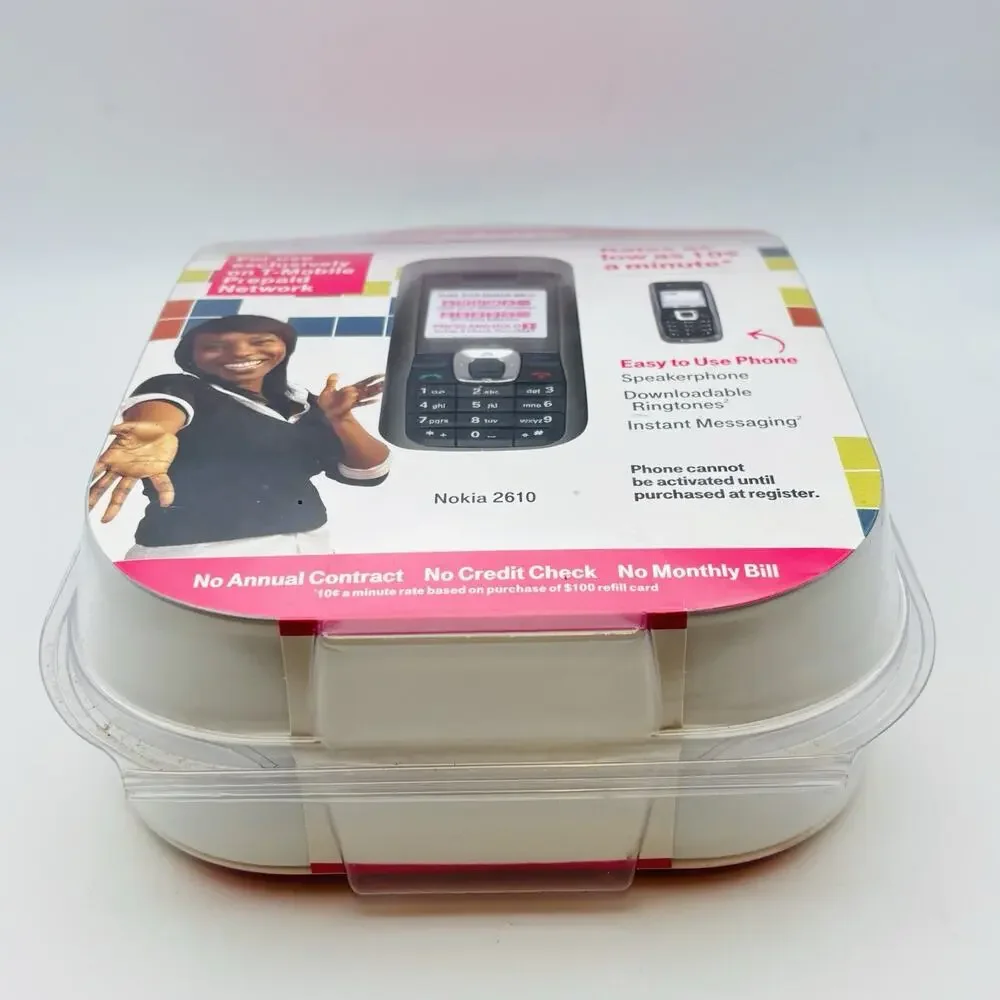 T-Mobile To Go Mobile Nokia 2610 Vintage Prepaid Phone / Brand New Sealed.